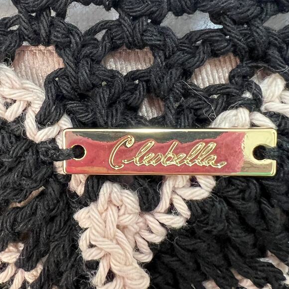 Cleobella Keilani Black Crochet Floral Hand Knit Midi Dress M Chic Boho Cottage - Picture 6 of 16